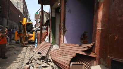 Bulldozers run on three houses of drug dealers Monica and Bhallo