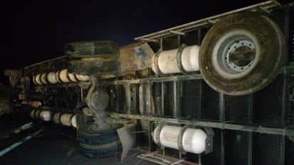 Unnao Accident Two buses collide after a DCM overturns one dead and six injured