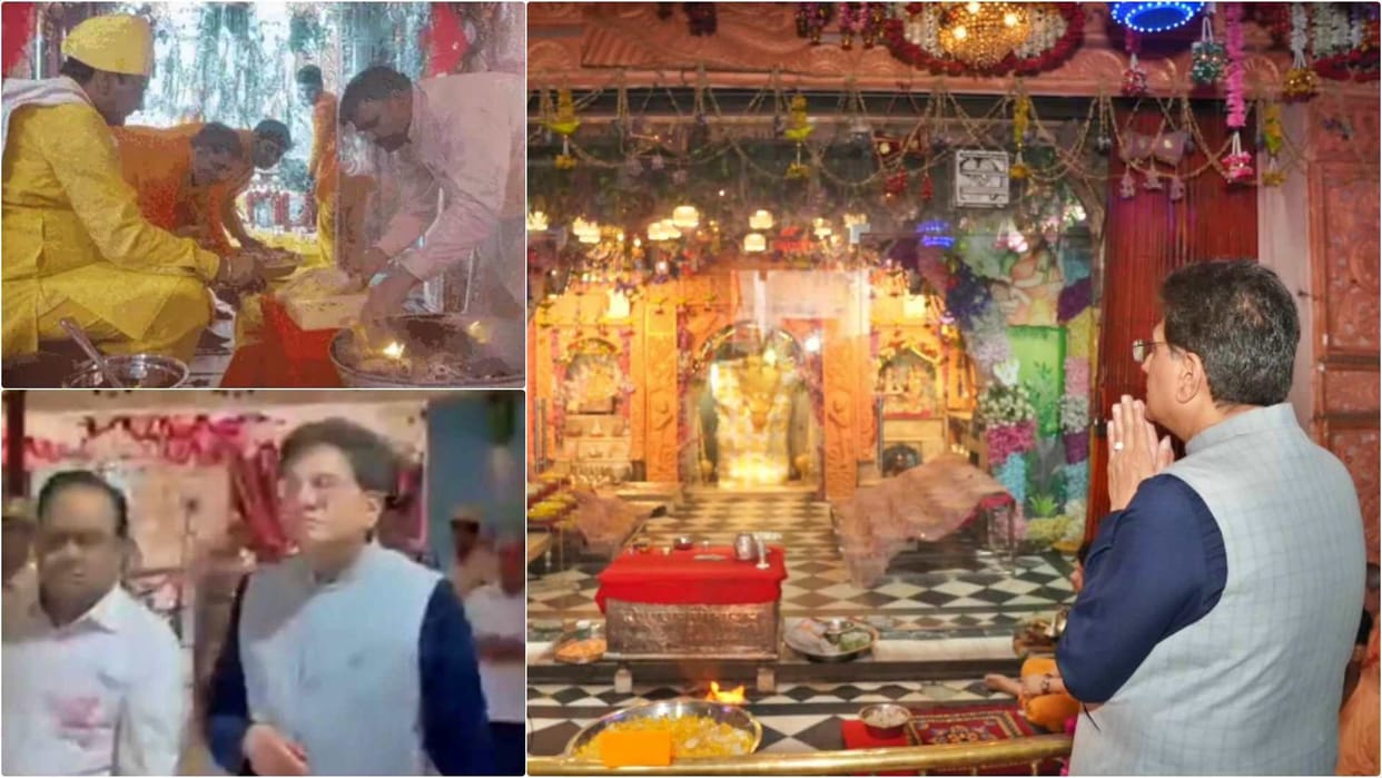 Dausa News: Union Minister Piyush Goyal visits Mehandipur Balaji; offers prayers for nation's progress
