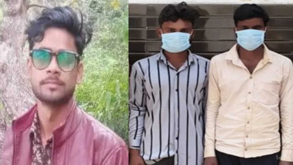 Bijnor: They drank alcohol together, after an argument two friends strangled Manoj