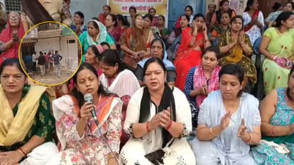 Protest Continues for 15th Day at Central Market Meerut, Women Seek Government Relief to Save Homes and Shops