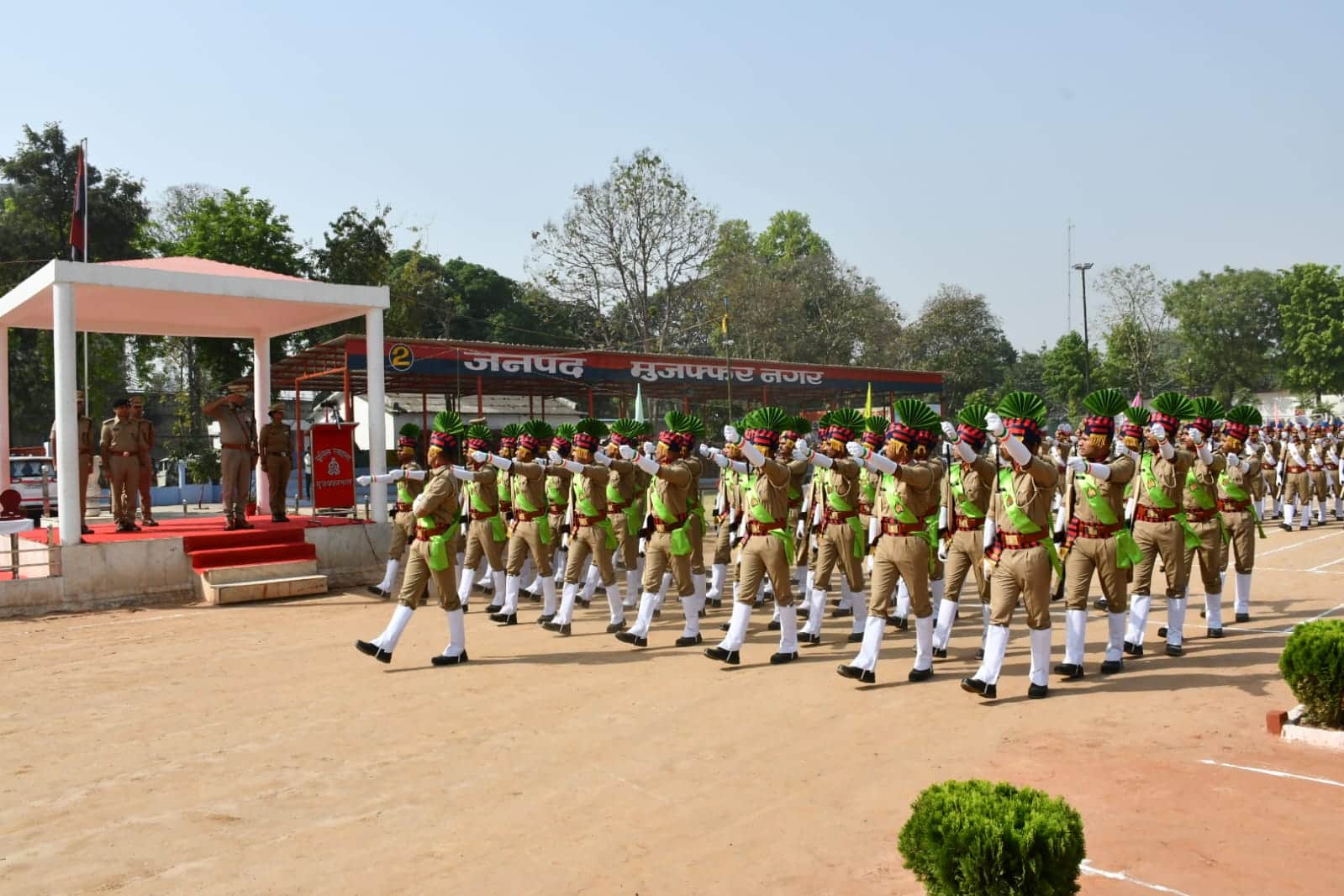 SSP Inspects Full Dress Rehearsal of Trainee Constables Passing Out Parade in Muzaffarnagar
