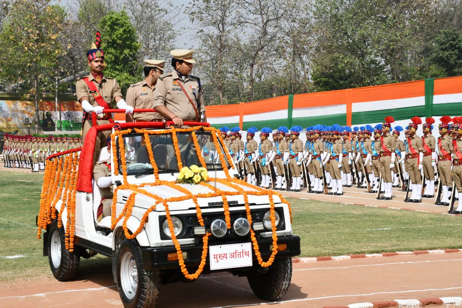 SSP Inspects Full Dress Rehearsal of Trainee Constables Passing Out Parade in Muzaffarnagar