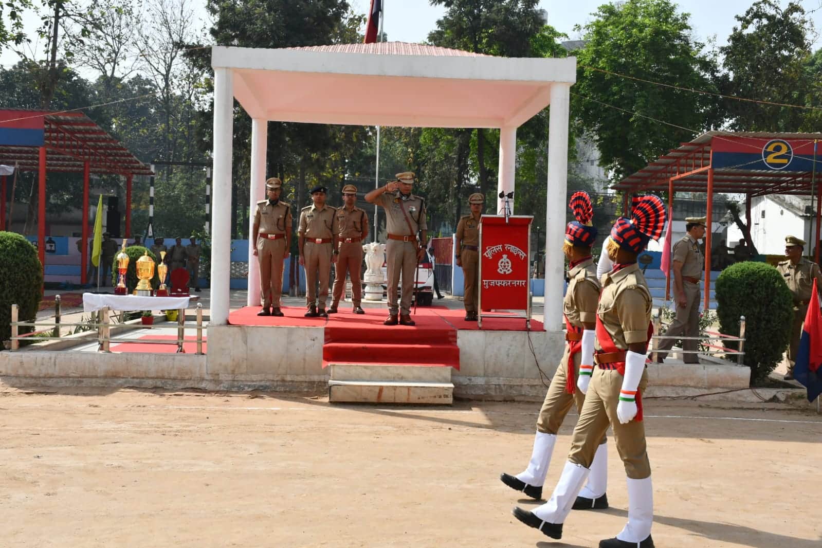 SSP Inspects Full Dress Rehearsal of Trainee Constables Passing Out Parade in Muzaffarnagar