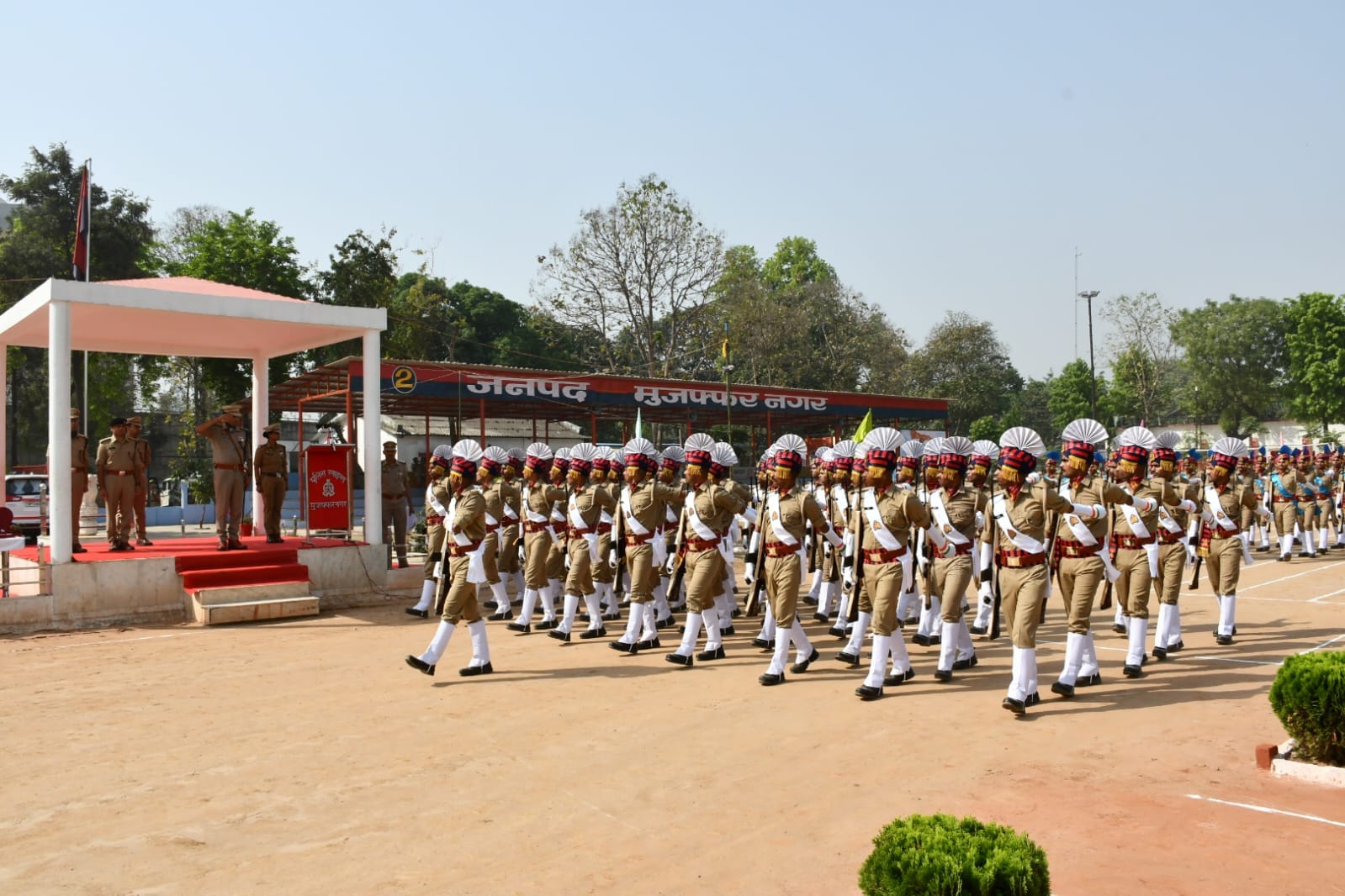 SSP Inspects Full Dress Rehearsal of Trainee Constables Passing Out Parade in Muzaffarnagar