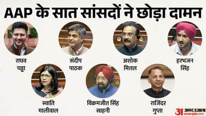 Raghav Chadha along with other Aam Aadmi Party Rajya Sabha MP quit party