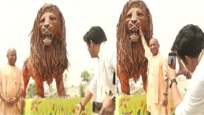 Ravi Kishan took out his mobile phone to take a photo of CM Yogi