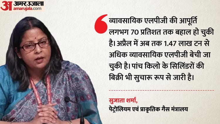 Petroleum Ministry: 'व्यावसायिक LPG की आपूर्ति लगभग 70% तक बहाल', कल बेचे गए पांच किलो के 81 हजार सिलिंडर