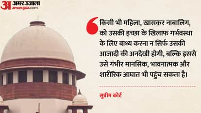 supreme court said No court can force minor to carry pregnancy against her will