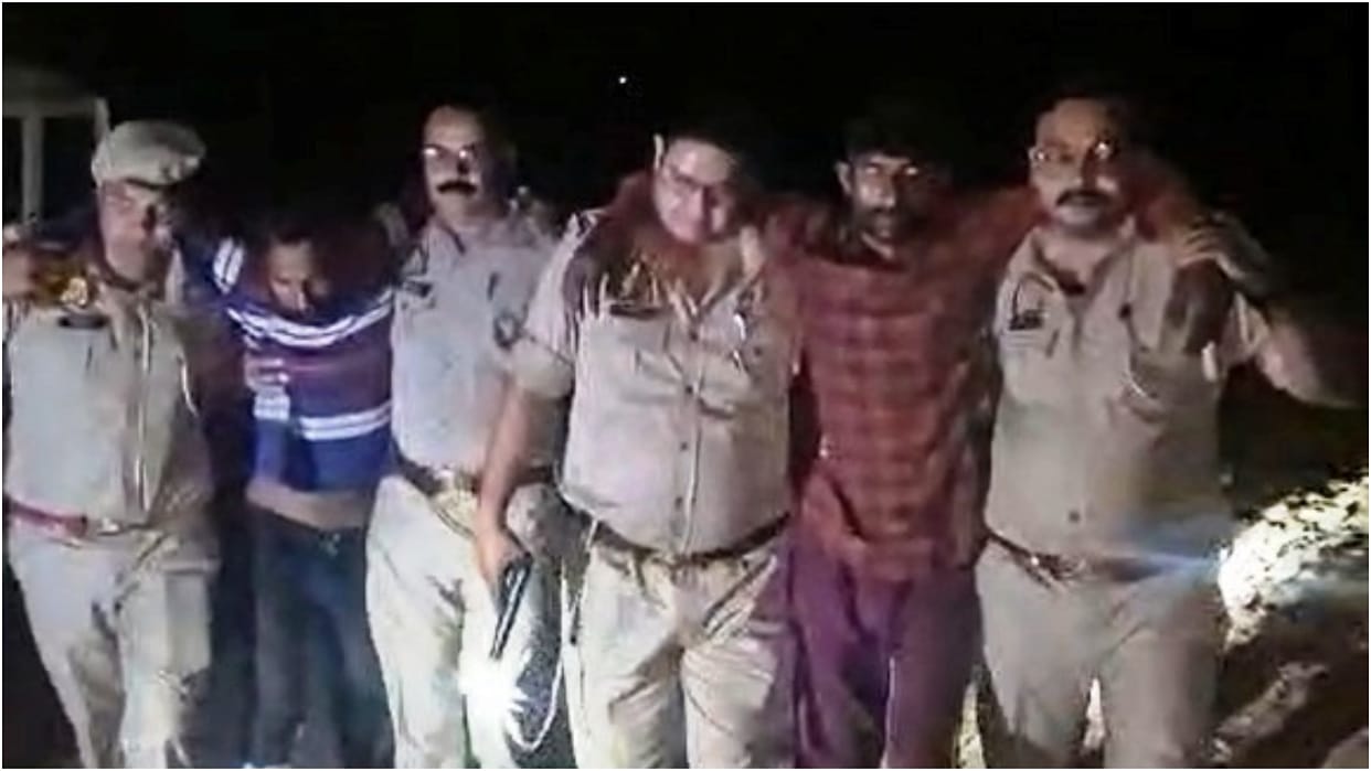 Five Accused of Hunting Wild Boar Arrested Two injured in Encounter in Pilibhit