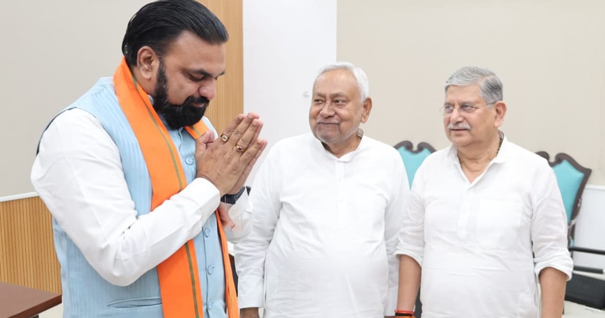 Bihar News: CM Samrat Chaudhary met Nitish Kumar, Lalan Singh was also with him