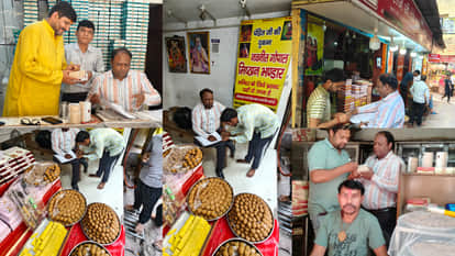 Food Safety Raid Near Banke Bihari Temple Samples Collected from Sweet Shops