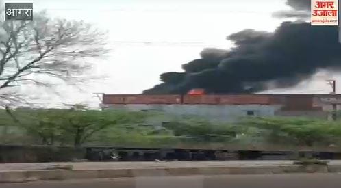 Fire Breaks Out During Cold Storage Demolition in Agra Sparks Panic