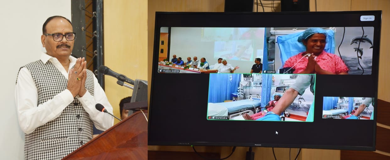 UP: The state's first heart transplant patient was discharged from the hospital; the beating heart arrived fro