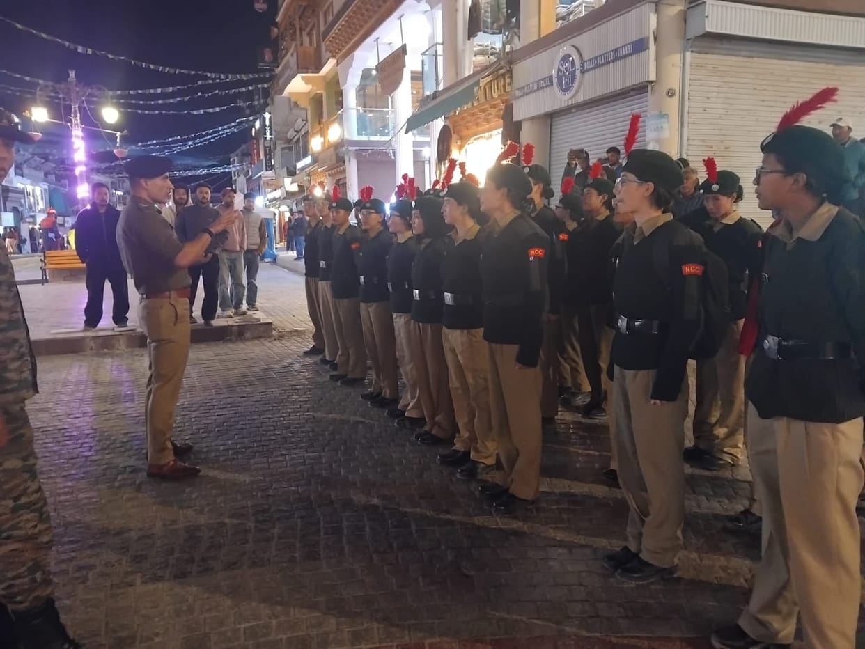 NCC cadets participate in disaster relief mock drill in Leh