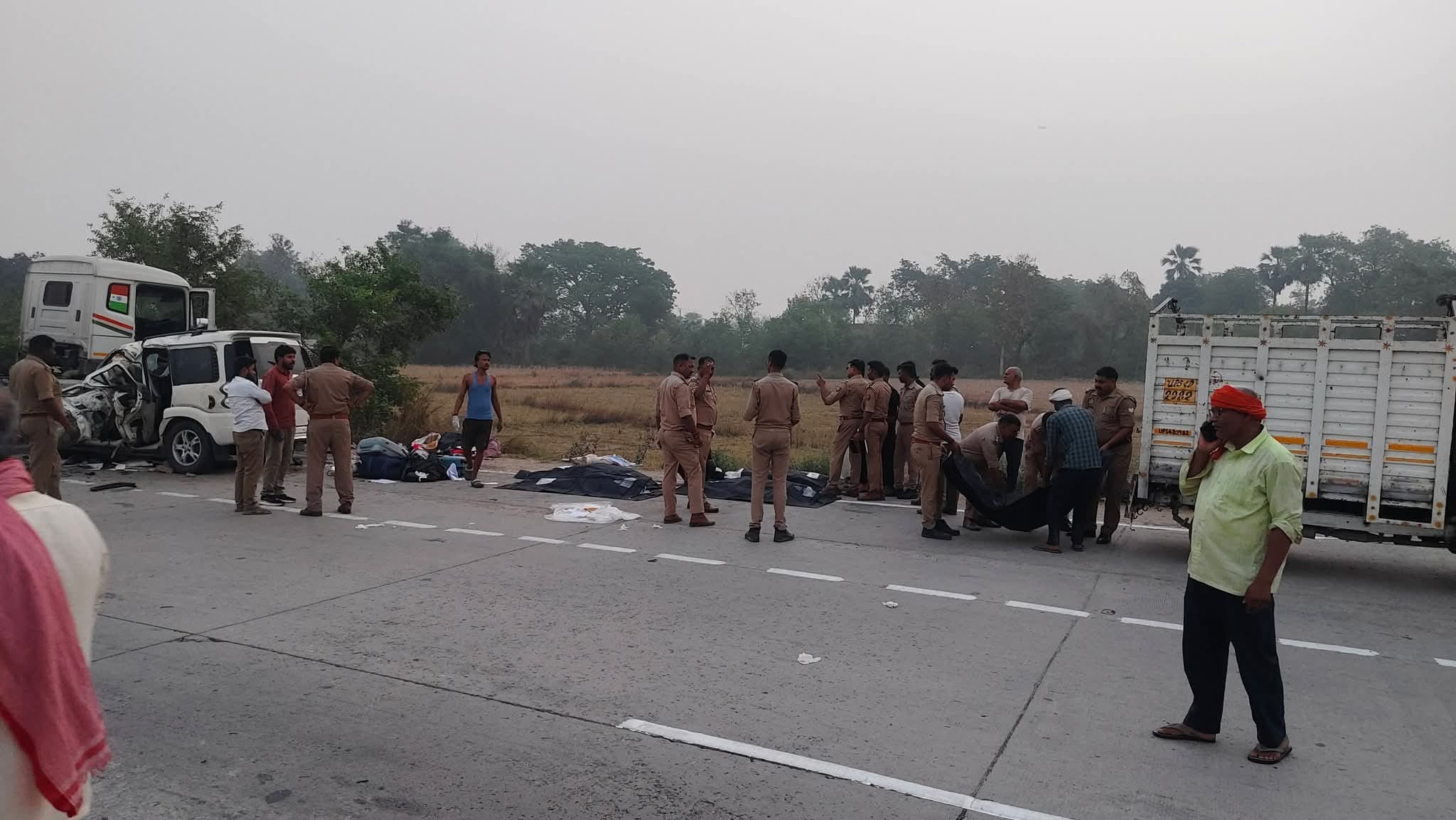 Five Dead in Gorakhpur Family Returning from Daughters Wedding Car Collides with Trailer