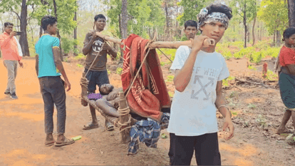 20 villagers 19 km and paralyzed patient and no ambulance found