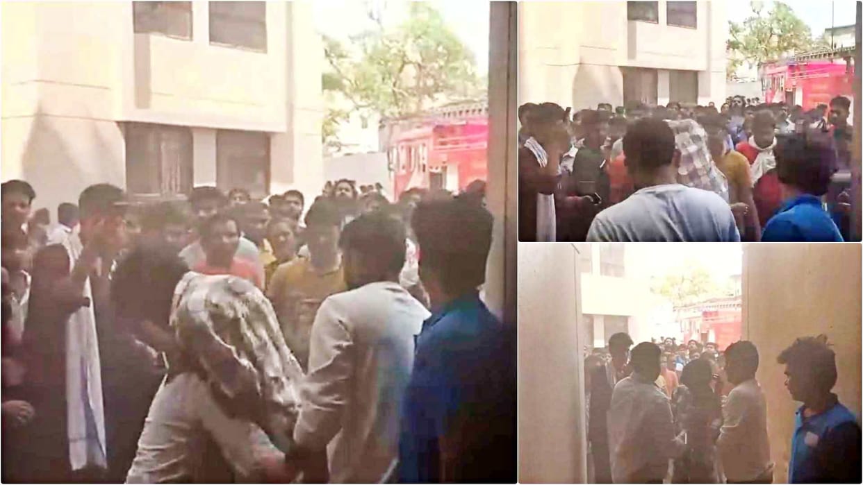 Fire Breaks Out in Jaipur Apartment: 15 People Rescued from 6th Floor Youth Being Carried Out on Shoulders