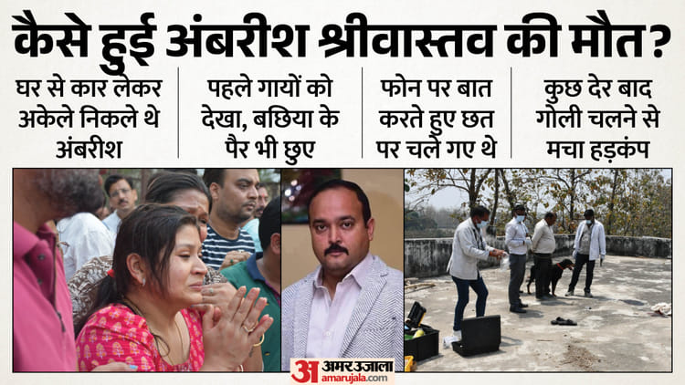 UP: फार्म हाउस पहुंच बछिया के छुए पैर, छत पर पहुंचते ही लगी गोली; कार लेकर अकेले निकले; अंबरीश की मौत की कहानी