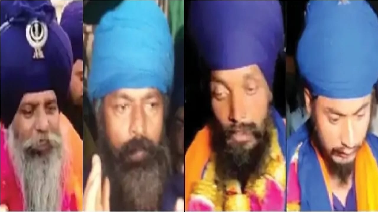 कोर्ट से बरी निहंग।