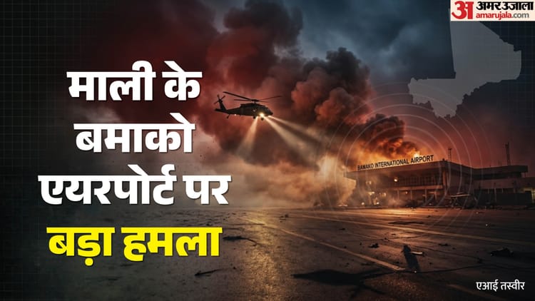 माली की राजधानी में खौफ का साया: अंतरराष्ट्रीय हवाई अड्डे के पास भारी गोलीबारी, गश्त लगाते दिखे