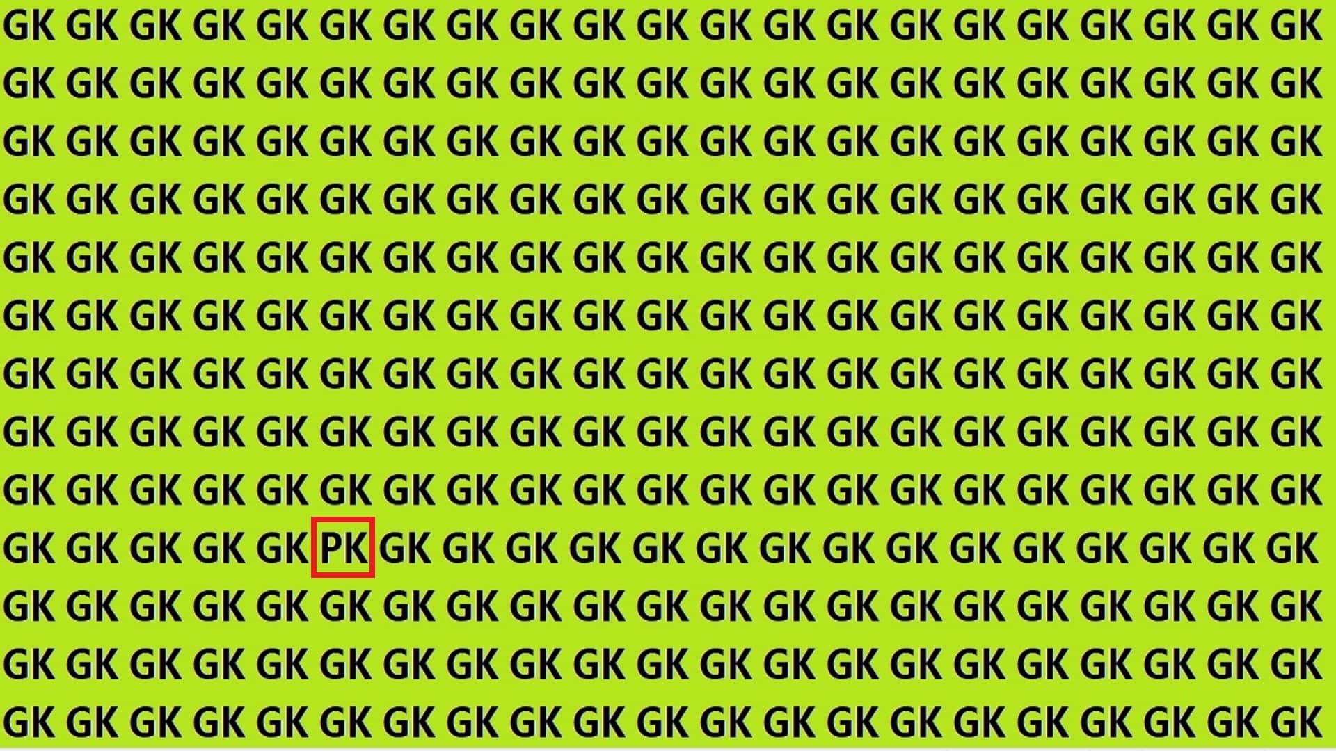 optical illusion PK is hidden in Gk Crowd can you find in 20 Seconds