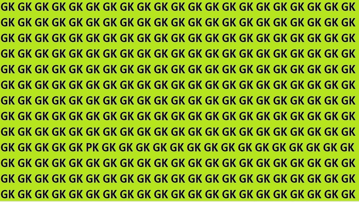 optical illusion PK is hidden in Gk Crowd can you find in 20 Seconds
