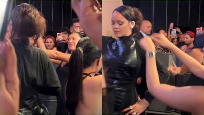 global star Rihanna made appearance at event wearing Manish Malhotra haathphool adds Indian touch In Her Look
