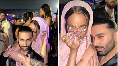 Orhan Awatramani Aka Orry meets with global icon Rihanna at Beauty launch event in Mumbai video viral