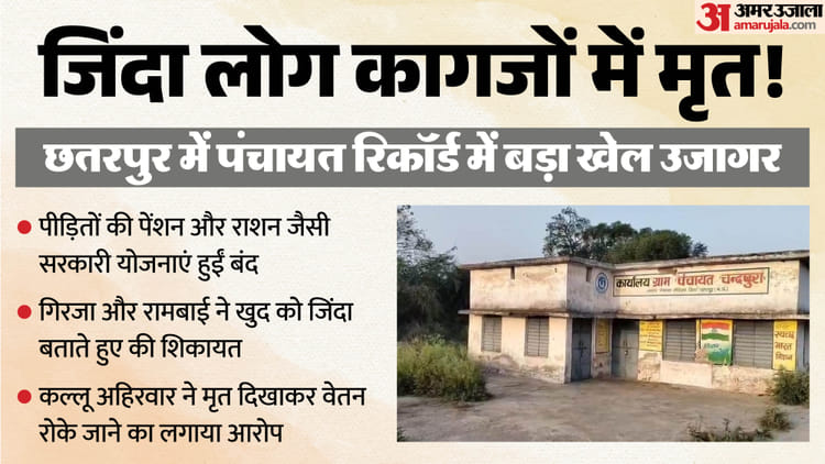 ‘हम जिंदा हैं, सिस्टम ने मार दिया’: जीवित ग्रामीण दस्तावेजों में मृत घोषित, पीड़ितों के पंचायत पर गंभीर आरोप