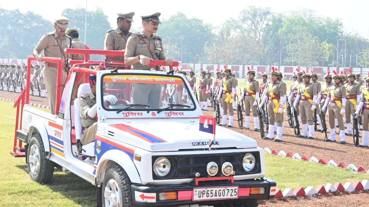 Grand Rehearsal of Passing Out Parade for Female Constables in Varanasi