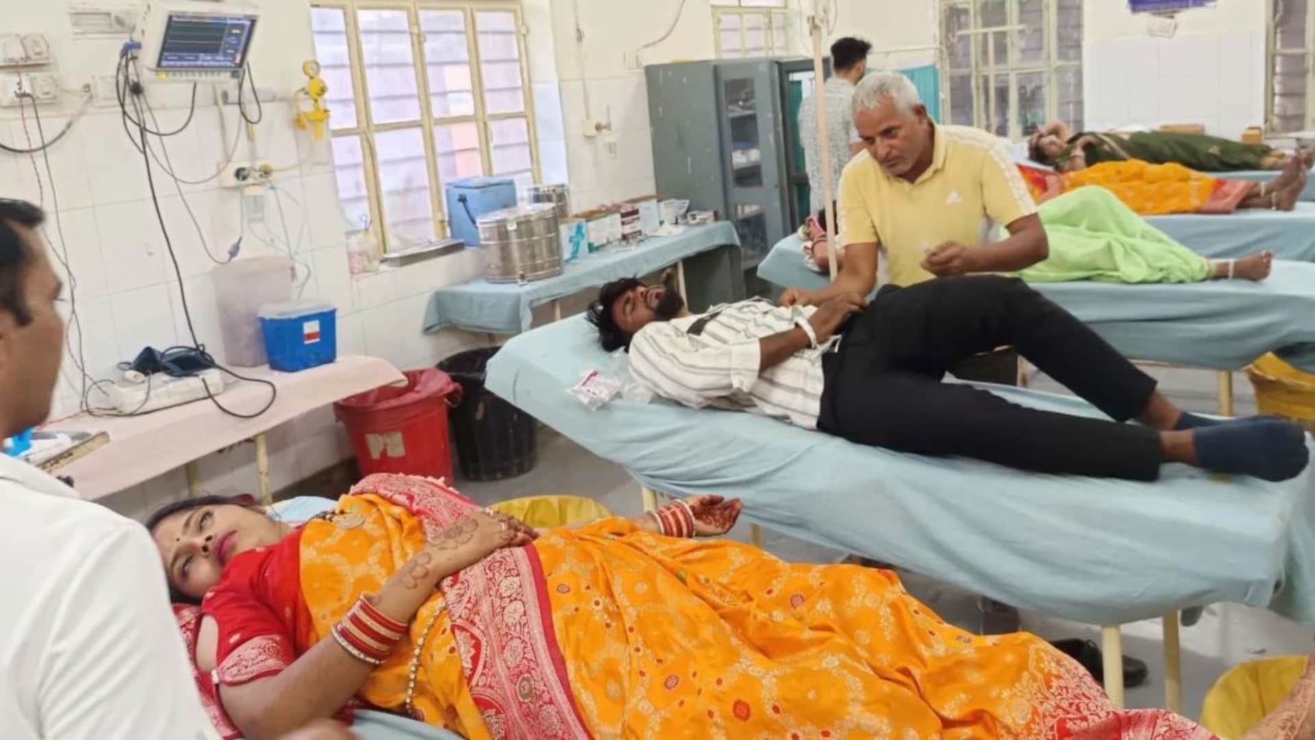 अस्पताल में भर्ती घायल