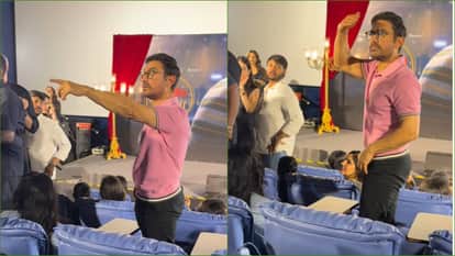 Aamir Khan Attends Ek Din Ki Mehfil event Ahead Junaid Khan Sai Pallavi Ram Sampath Movie Ek Din Release