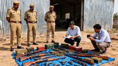 Jodhpur News: Phalodi police busted illegal arms factory, recovered huge quantity of weapons and equipment
