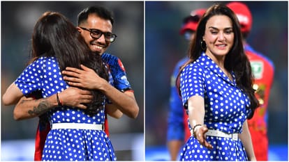 IPL 2026 DC VS PBKS: Yuzvendra Chahal hugged Preity Zinta photos of celebration goes viral