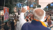 pm modi roadshow north kolkata west bengal assembly elections thanthania kalibari