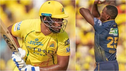 CSK vs GT IPL 2026 Sanju Samson Third Fastest to 5000 IPL Runs Dismissed by Rabada
