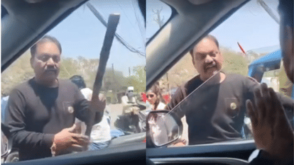 Indore News threatening family in car goes viral in Aerodrome area