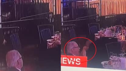 Trump Attack Video man seen eating cake during washington hilton hotel shooting Donald trump viral video