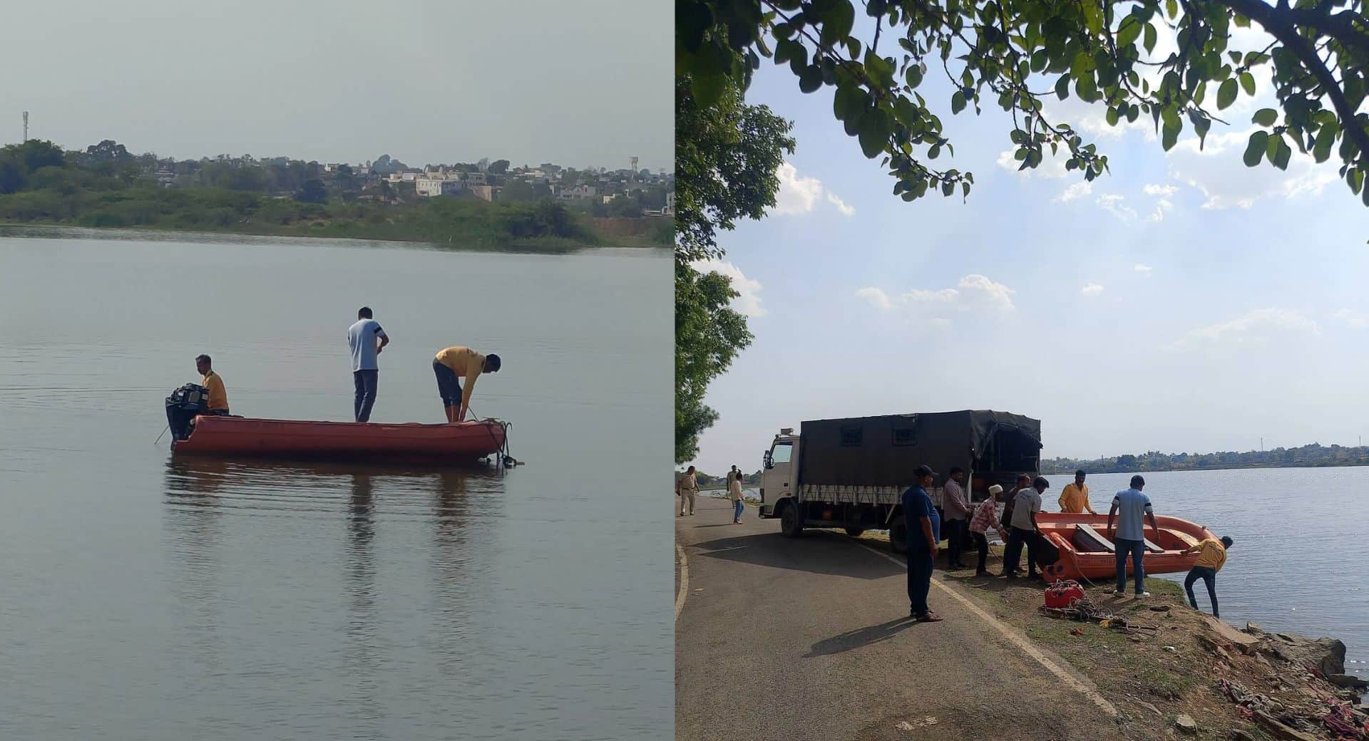 रेस्क्यू करके टीम ने निकाला शव