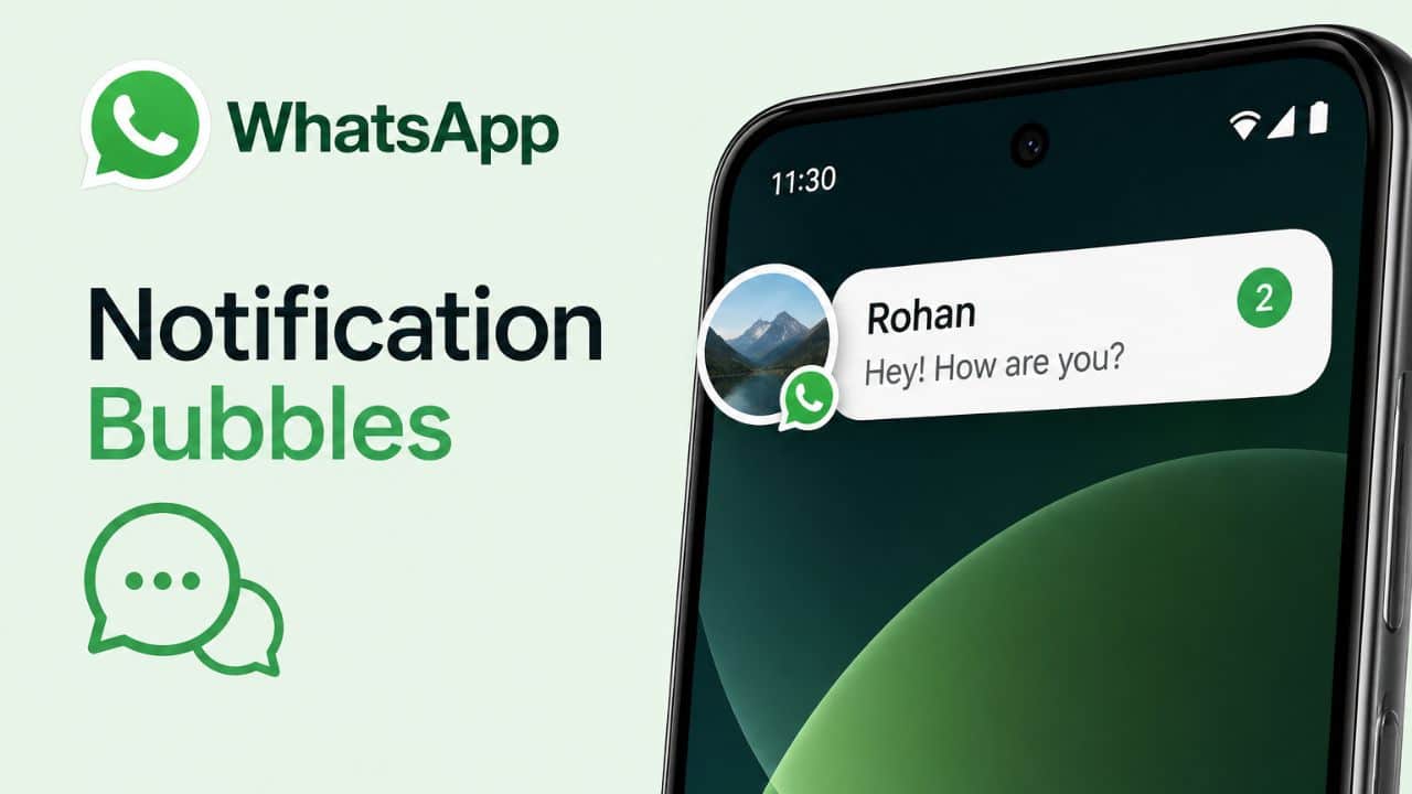 whatsapp notification bubbles android chat feature update