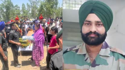 Havildar Mandeep Singh accorded a final farewell with full military honors