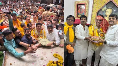 Film actor Govinda visits Banke Bihari Temple at vrindavan in mathura