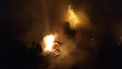 Kanpur: Transformer Explodes in Residential Area; Hotel and Shop Gutted as LT Line Snaps and Falls