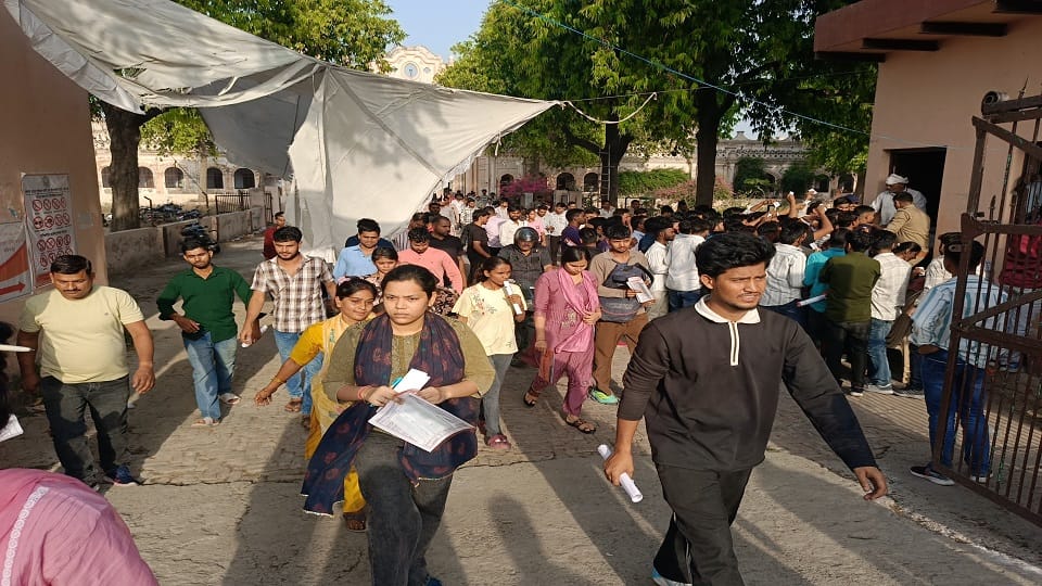 Last day of Home Guard recruitment exam in Hathras