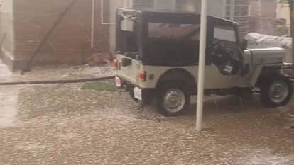 Bikaner News: Rain and hailstorm in Sridungargarh change weather, signs of relief from heat in Bikaner