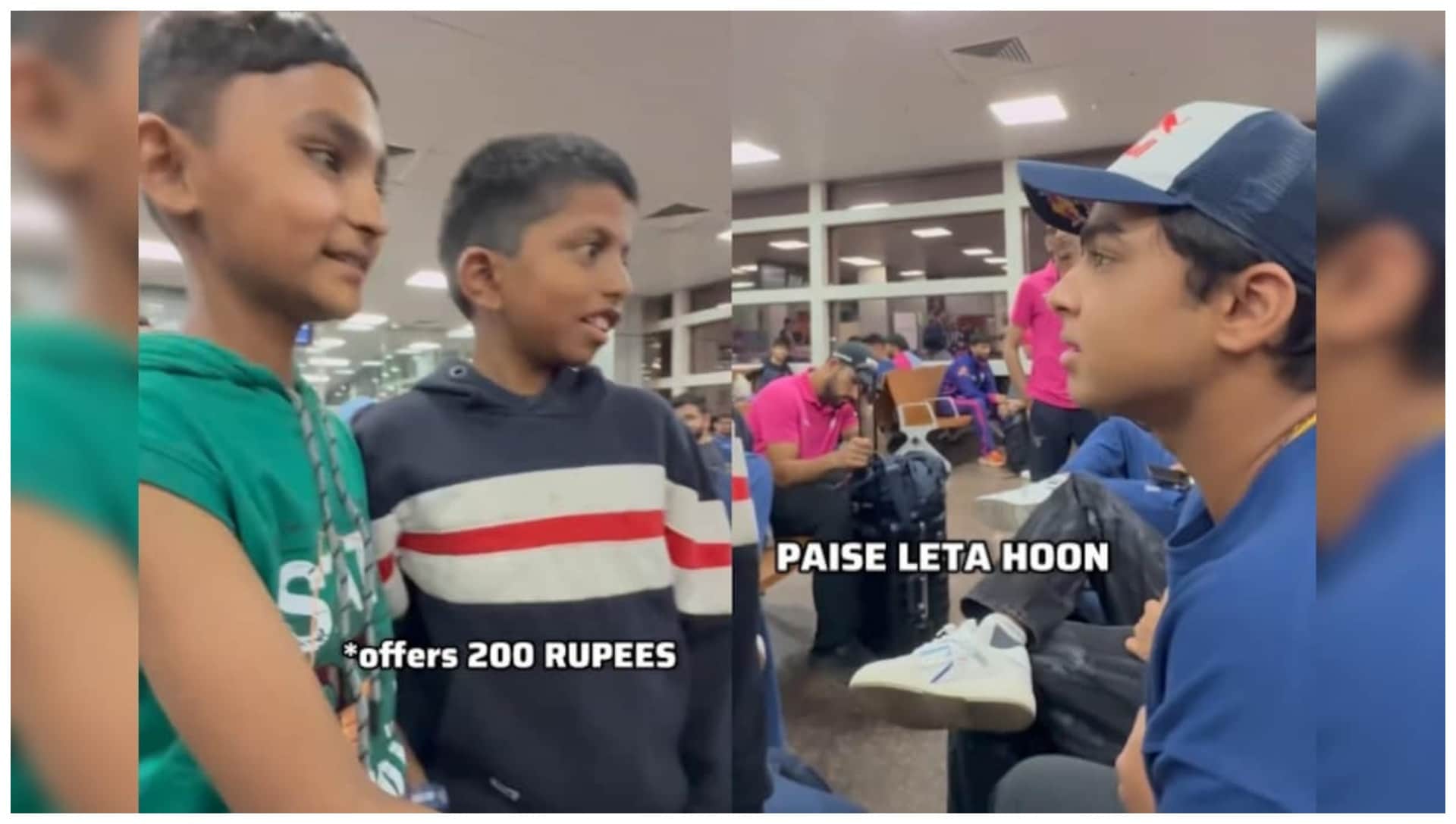 बच्चों के साथ मस्ती मजाक करते वैभव सूर्यवंशी