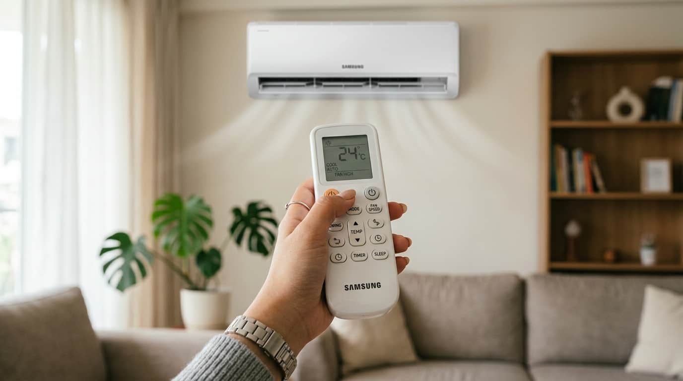 The turbo button on the AC cools the room instantly kaise cool hoga