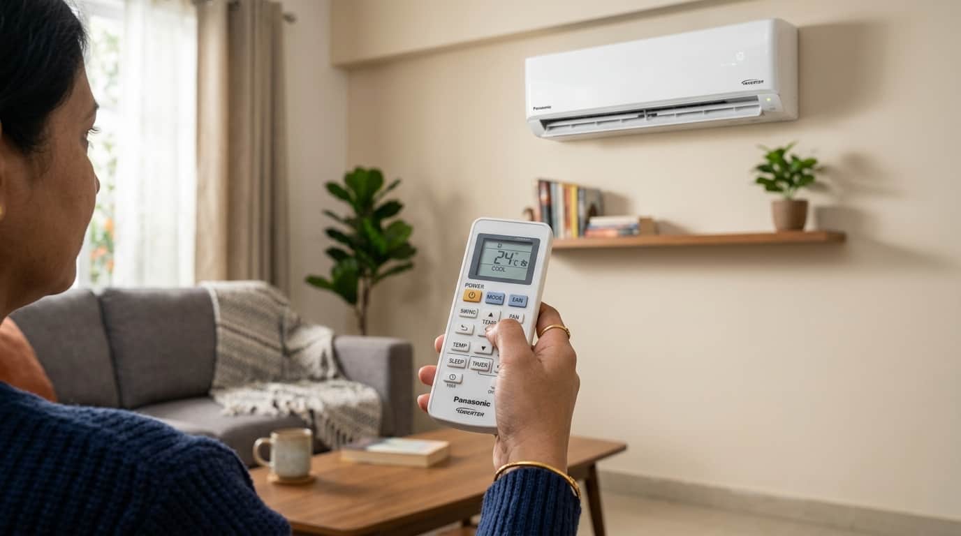 The turbo button on the AC cools the room instantly kaise cool hoga