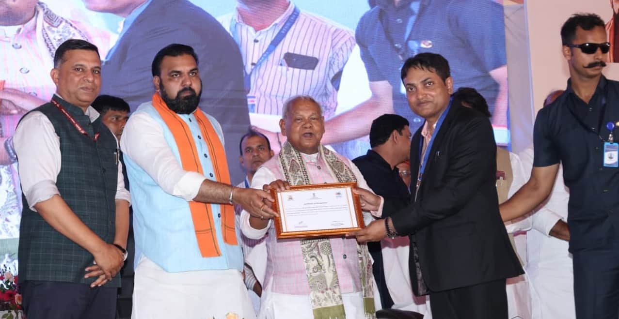 सम्राट चौधरी और जीतन राम मांझी ।